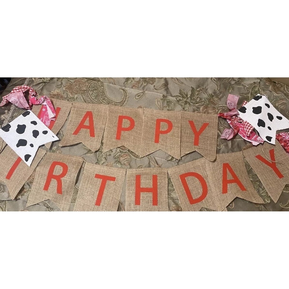 Cow Print western Birthday Party Decorations BUNDLE LOT